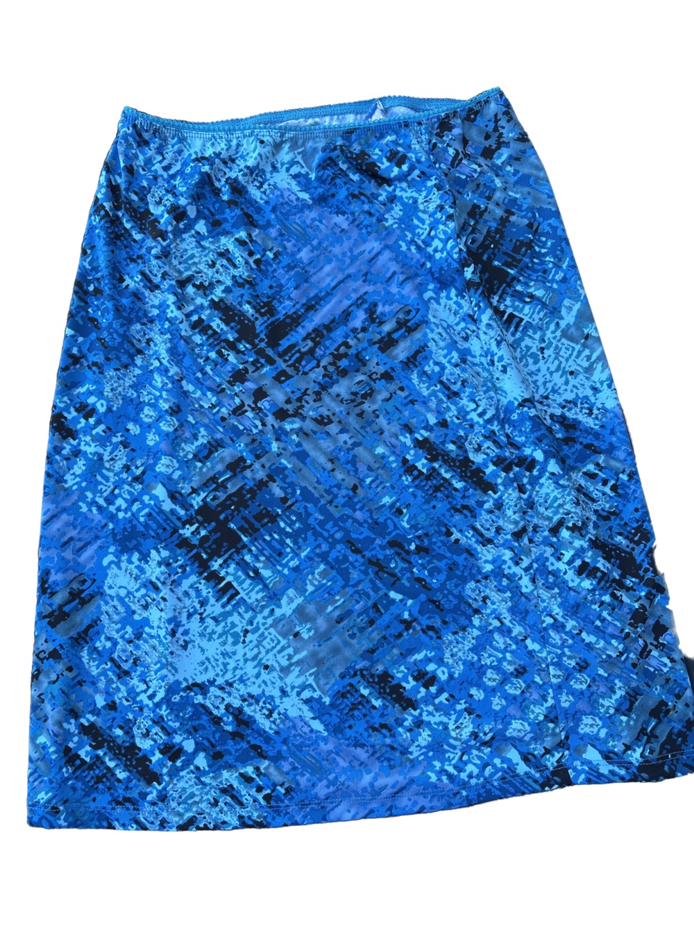Paris Blues Bold Ocean Blue Printed Skirt